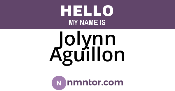 Jolynn Aguillon