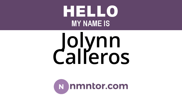 Jolynn Calleros