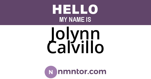 Jolynn Calvillo