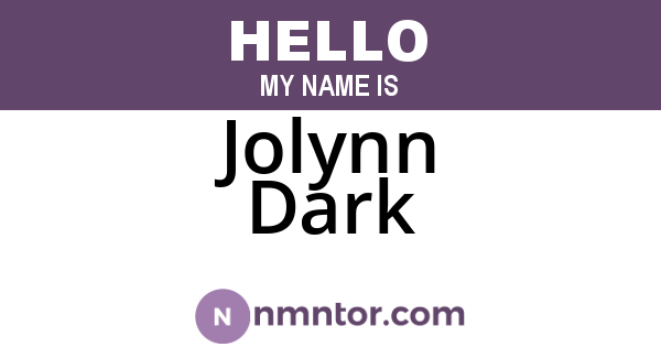 Jolynn Dark