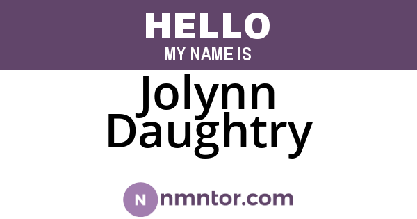 Jolynn Daughtry