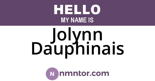 Jolynn Dauphinais