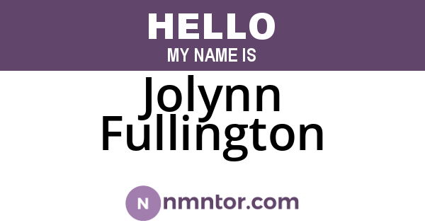 Jolynn Fullington