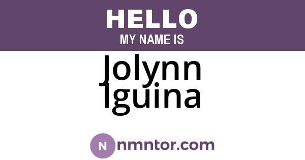 Jolynn Iguina