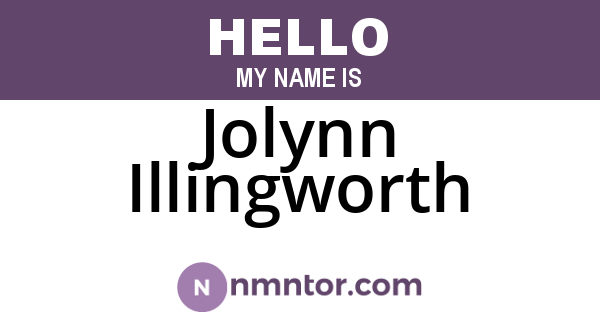 Jolynn Illingworth
