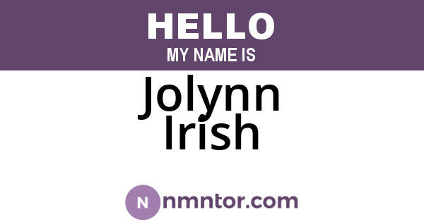 Jolynn Irish