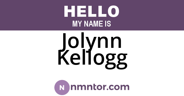 Jolynn Kellogg