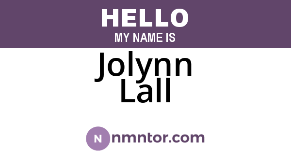 Jolynn Lall