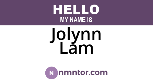 Jolynn Lam