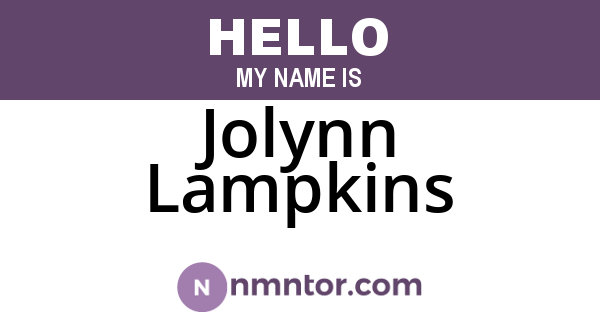 Jolynn Lampkins