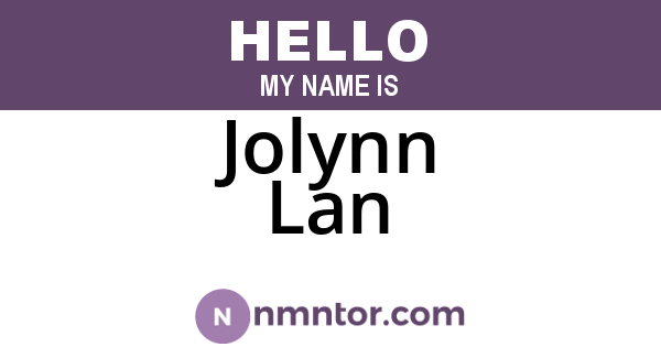 Jolynn Lan
