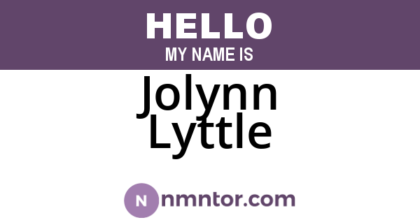 Jolynn Lyttle