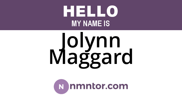 Jolynn Maggard