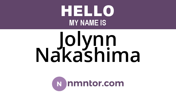 Jolynn Nakashima