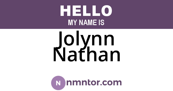 Jolynn Nathan