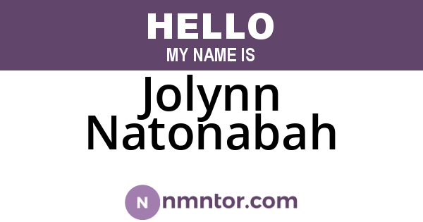 Jolynn Natonabah