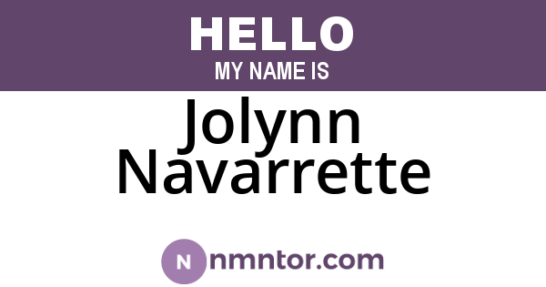 Jolynn Navarrette