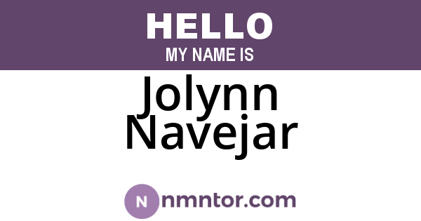 Jolynn Navejar