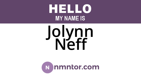 Jolynn Neff