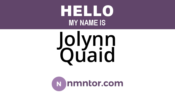 Jolynn Quaid
