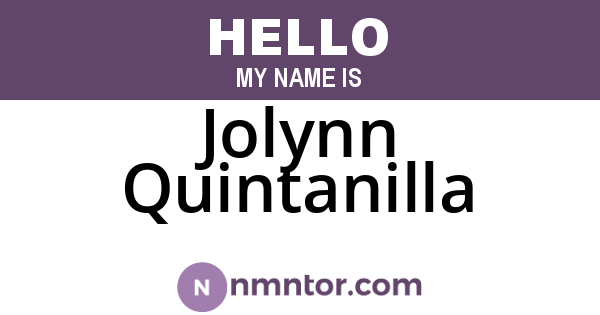 Jolynn Quintanilla