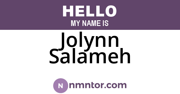 Jolynn Salameh