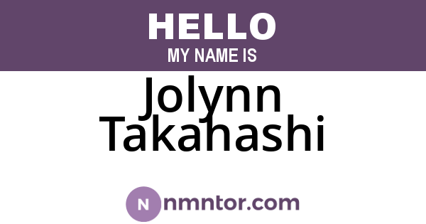Jolynn Takahashi