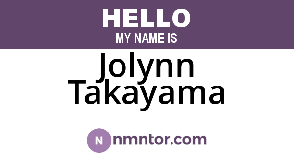 Jolynn Takayama