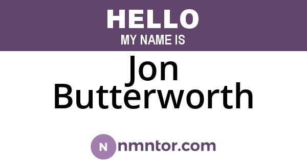 Jon Butterworth