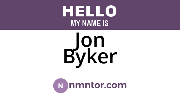 Jon Byker