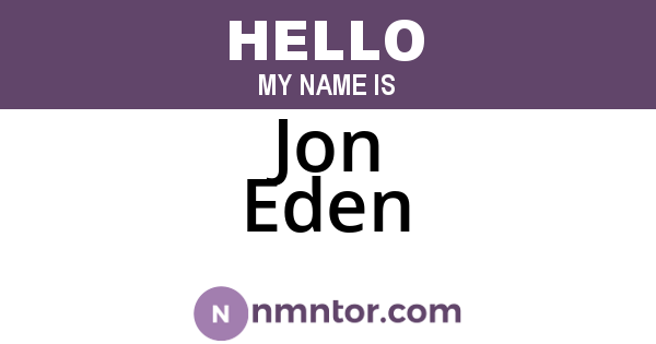 Jon Eden