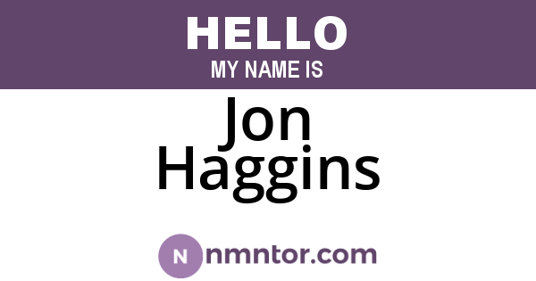 Jon Haggins