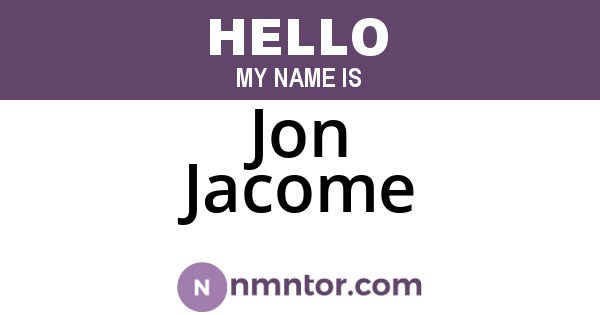 Jon Jacome