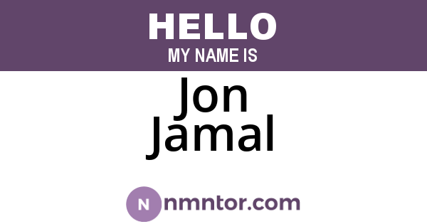 Jon Jamal