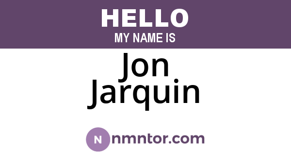 Jon Jarquin