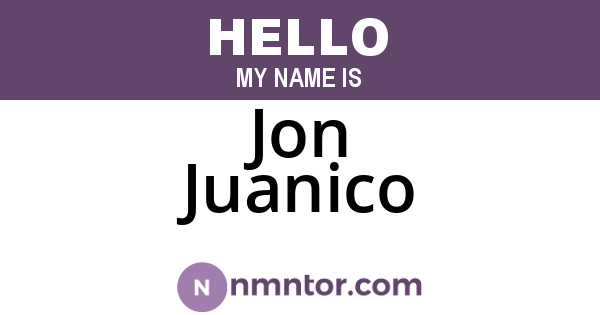 Jon Juanico