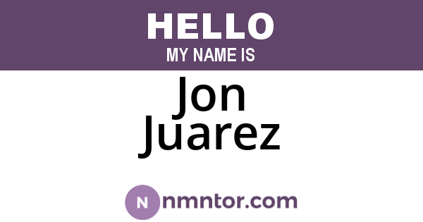 Jon Juarez