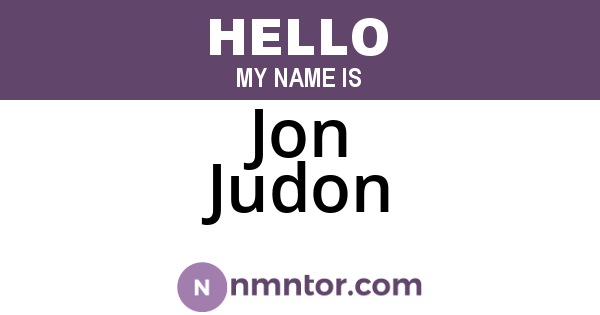 Jon Judon