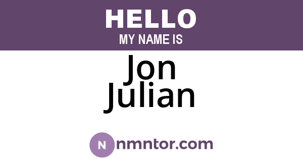 Jon Julian