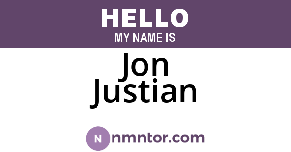 Jon Justian