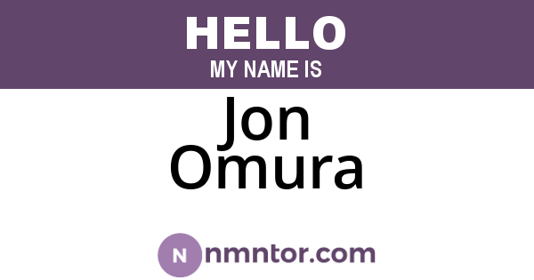 Jon Omura