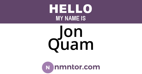 Jon Quam