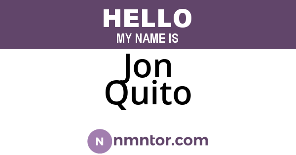 Jon Quito
