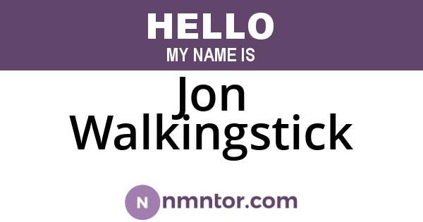Jon Walkingstick