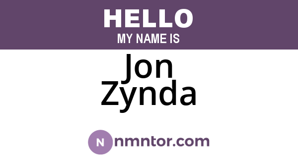 Jon Zynda