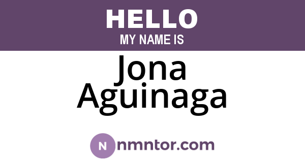 Jona Aguinaga