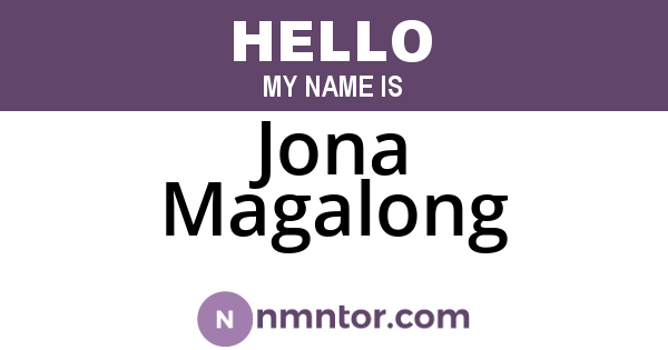 Jona Magalong