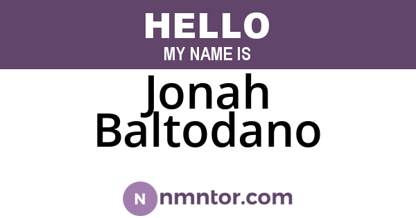 Jonah Baltodano