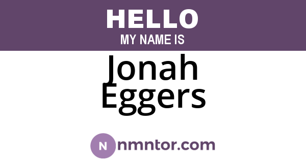 Jonah Eggers