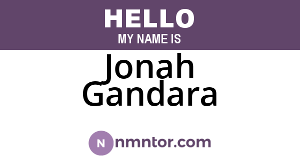 Jonah Gandara